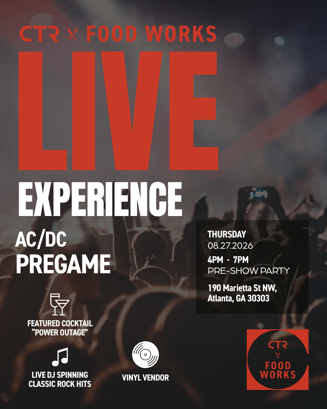 LIVE EXPERIENCE : AC/DC Pre-Game Party event artwork