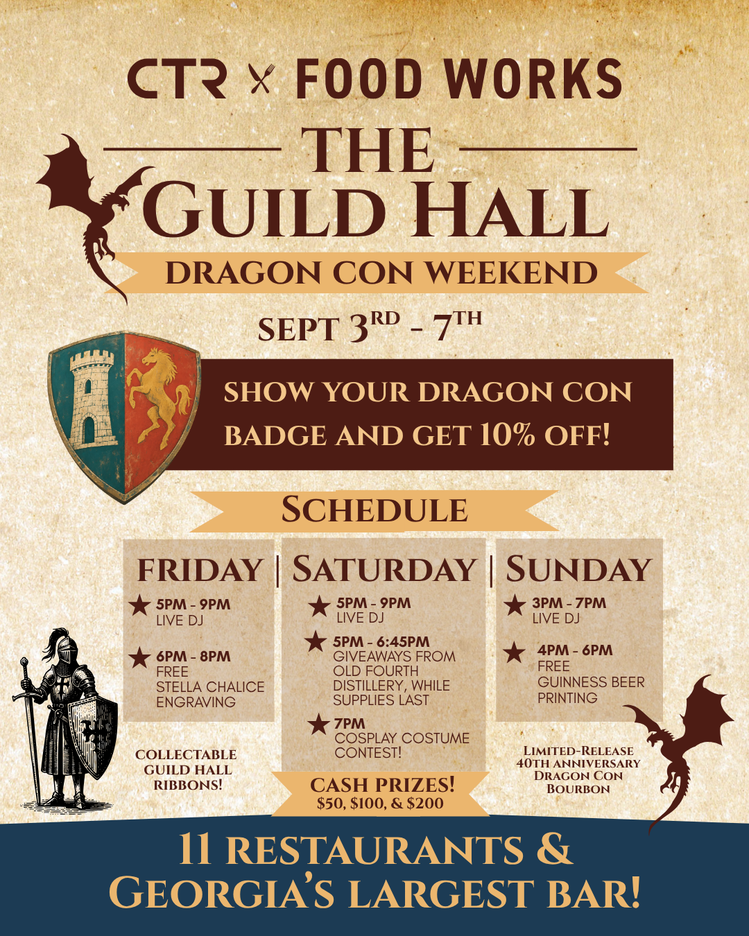 The Guild Hall | Dragon Con Weekend event artwork