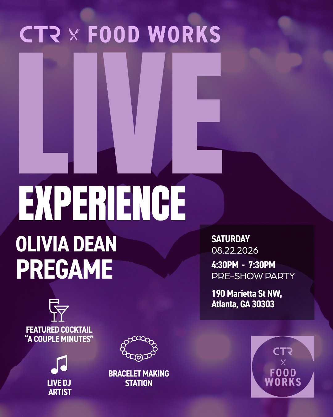 LIVE EXPERIENCE : Olivia Dean Pre-Game Party event artwork